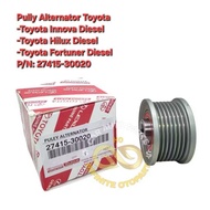 PULLY ALTERNATOR 7K INNOVA HILUX FORTUNER DIESEL 27415-30020 WARRANTY