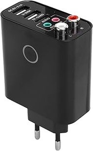 FM Transmitter, 2 in 1 110-240 V Bluetooth 5.0 Receiver Transmitter, Wireless Audio Adapter, App Con