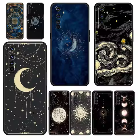 Starlit sky planet space art Case For Realme 12 11 10 9 8 5G 7 6 GT5 GT3 GT2 Pro Plus C21 C11 C25 C3