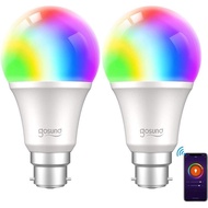 Smart Bulb, Gosund Alexa Light Lighting 800Lm B22 75W Dimmable Wi-Fi RGB Color Smart LED Lighting Wo