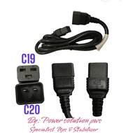 Power cable output Ups apc Cord C20 to C19 16A 250V 1,2Meter
