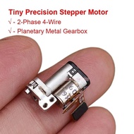 1PCS Micro Mini 2-Phase 4-Wire 1.6mm Flat Shaft Precision Stepper Motor Planetary Metal Gearbox Gear Stepping Motor