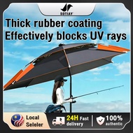 2.6M Big Fishing Umbrella 360° Adjustable Payung Mancing Besar UV Rainproof Camping Beach