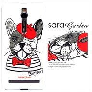 【Sara Garden】客製化 手機殼ASUS 華碩 Zenfone3 Deluxe 5.7吋 ZS570KL 法國文青鬥牛犬保護殼 硬殼