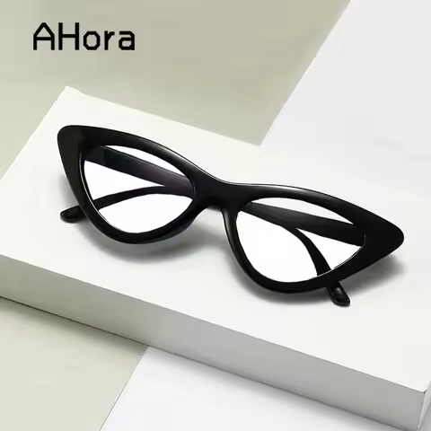 Ahora Cat Eyes Reading Glasses Small Frame Women&Men Presbyopic Eyeglasses Hyperopia Eyewear+1.0+1.5