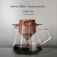 One Two Cups Coffee Filter Portable Cone Coffee Dripper Brown - F-402