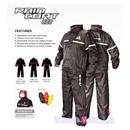 RCB RAINCOAT 888 SERIES BLACK RED YELLOW BAJU HUJAN RAIN COAT 100% ORIGINAL RACING BOY RAIN SUIT