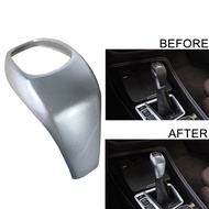 Silver Gear Shift Head Gear Shift Knob Decorative Cover Decorative Cover ABS Adhesive Type with Adhe