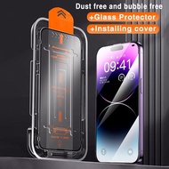 Screen Protector For OPPO A15s A16K A17K Reno 8Z 7Z 5 4 2F 2Z Pro A74 A94 A57 A77s A95 A52 A92 A53 A33 F11 Pro A5 A9 2020 Tempered Glass Install Auto-Dust Removal Kit