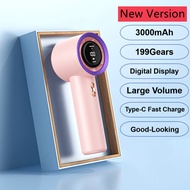 RYLAS 200Gears Handheld Electric Fan High-speed USB Portable Outdoor Small Cooling Fan