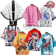 LITTLE LUXE Kids Ready Stock Teenager Demon Slayer Anime Outerwear Coat Demon Slayer Animation Costu