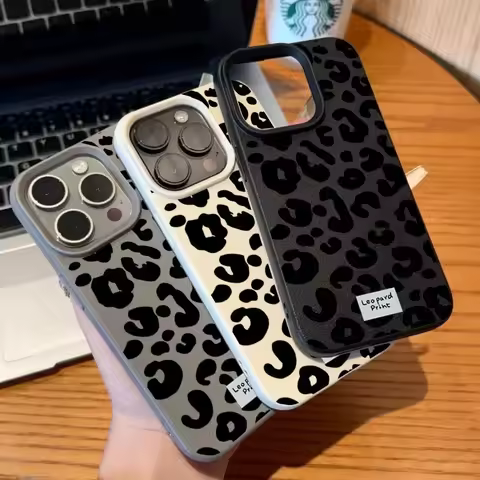 Black Leopard Print Phone Case For VIVO V50 V40 Lite Y04 Y03 Y22S Y19S Y17S Y28 Y29 Y27 Y16 Y36 V23 