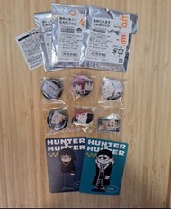 $85 all 全圖6個襟章 + 咭 幻影旅團 獵人 HUNTER 希索加 西索 麻子 瑪奇 團長 信長 小滴