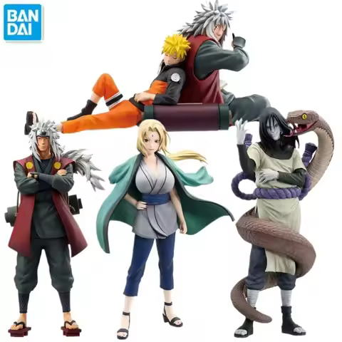 In Stock BANDAI NARUTO Ichiban KUJI Jiraiya Orochimaru Tsunade PVC Anime Action Figures Model Toys G