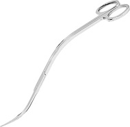 Mandala Crafts Stainless Steel Curved Aquarium Scissors - Extra Long for Aquatic Plants - Silver Wav