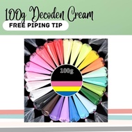 Buy 5, Get 1 Free! 100g decoden cream glue in piping bag with piping tip