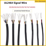 UL2464 Signal Wire 30AWG 28AWG 26AWG 24AWG 22AWG PVC Insulated Sheath 2 3 4 5 6 7 8 9 10 Core Power 
