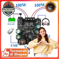 XINYI Audio Amplifier Bluetooth 5.0 Class D 2x100W - XY-C100L