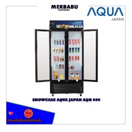 SHOWCASE AQUA JAPAN AQB 600 DISPLAY COOLER PENDINGIN MINUMAN