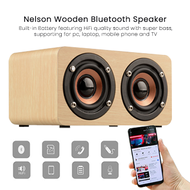 Nelson Wooden Bluetooth Speaker - 800mAH Battery Bluetooth Mini Speaker Portable Speaker Speaker Bass Speaker USB Speaker Speaker Bluetooth Speaker Bluetooth Bass