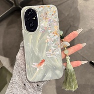 honor magic 7 pro casing honor magic 5 pro casing Fallen Leaf Koi Suitable for Glory 400pro Phone Ca