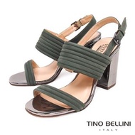 VIVENTY_Tino Bellini 37號・真牛皮優雅環型條帶高跟涼鞋_原價$4290僅在微風試穿過
