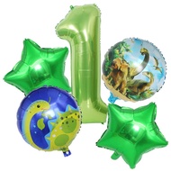 Ball Set 133cm Green Number 60cm Ball Aluminum Film Balloon Package Baby 1 Year Old Decoration