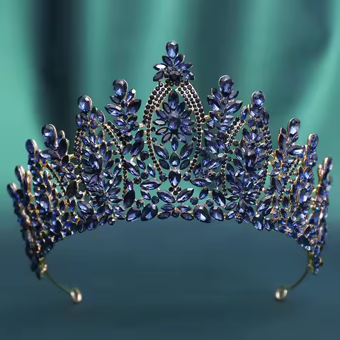 Luxury Crystal Wedding Crowns For Queens Princess Large Bridal Tiaras Crown Pageant Miss Universe We