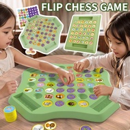 XMJL 2-4 Player Flipping Board Games Children Memory Training Double Player Battle Puzzle Toy