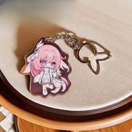 Elysia Anime Keychain Honkai Impact 3 Acrylic Key Chain Man Cute Key Ring Women Bag Pendant Ornament