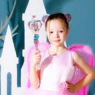 Magic wand magic wand heart shaped princess glowing magic wand toy with light and sound cane