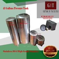 Pressure Tank for Water 21 Gallons Stainless with FREE Automatic Switch and Gauge
