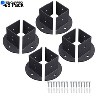 [KNWH] Heavy Duty Adjustable Post Base Brackets Fit 2x2 / 4x4 / 6x6 inch Post Deck