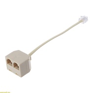 weroyal 6P4C Rj11 Male to 2 Female Splitter Adapter RJ11 to RJ11 Separator for Phone MAX