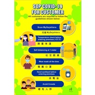 Sticker SOP COVID-19 guideline poster
