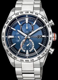 Citizen 星辰錶 世界時間 藍面鈦金屬電波對時 42MM 男錶 AT8181-63L 100% 全新 持商業登記|正品正貨 一年保修「WHATSAPP 56498201查詢」