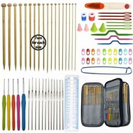 Knitting Needle Set Crochet/ Set Complete Knitting Tool Package 53 Pcs