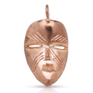 Better Jewelry Copper Oval African Mask Pendant