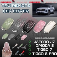 JAECOO J7 OMODA 5 TIGGO 7 TIGGO 8 PRO TPU Car Keyless Cover Car Key Remote Protective Case Transpare