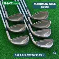 Maruman CESS1 7-piece women's iron golf set 5,6,7,8,9,PW,SW Flex L iron shaft, good condition, impor