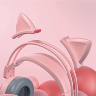 Very cute accessories for cat ears, rabbit ears, and deer horns attached to headphones, helping to d