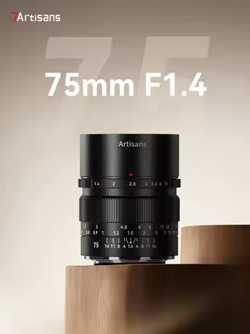 7artisans Full Frame 75mm F1.4 Large Aperture Prime Camera Lens for Portrait Photography with Sony E