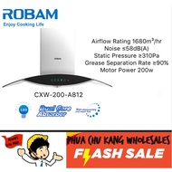 ROBAM 90cm Glass Range Hood CXW-200-A812 / Tudung Sudut Asap A812