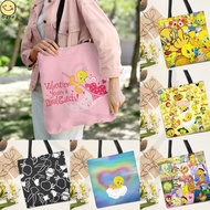 Tweety Bird Fashion Reusable Grocery Shopping Tote Bag, Foldable Portable Eco Friendly Large Capacit