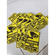 CCTV WARNING STICKERS CCTV STICKERS