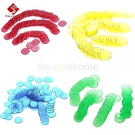 Sharprepublic 4 Colors Bingo Games Chips Markers for Bingo Cards Game Plastic Bingo Chips 3/4 Inch P