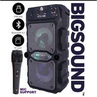 Ready Stock!! KTS-1096 Wireless Portable Bluetooth Speaker With Led Light Support Mic
