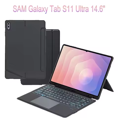 Detachable Case With Keyboard For Samsung Galaxy Tab S11 Ultra 14.6",Backligt Keyboard Cover For Sam