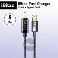 (ประกัน1ปี) iBitzz fast charger สายชาร์จเร็ว 100W (Type C to Lightning / type C to type C / USB to Type C / USB to Lighning) สายชาร์จ iPhone iPad สายชาร์จไอโฟน 66W 27W charger fastcharge สายชาร์จแบต chargerfast สายชาร์จมือถือ สายชาร์จโทรศัพท์