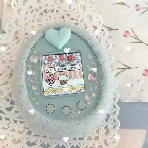 Tamagotchi Uni Electronic Pet Color Ps Epoxy Resin Heart Imitation Original Heart Plug Decorative Ac